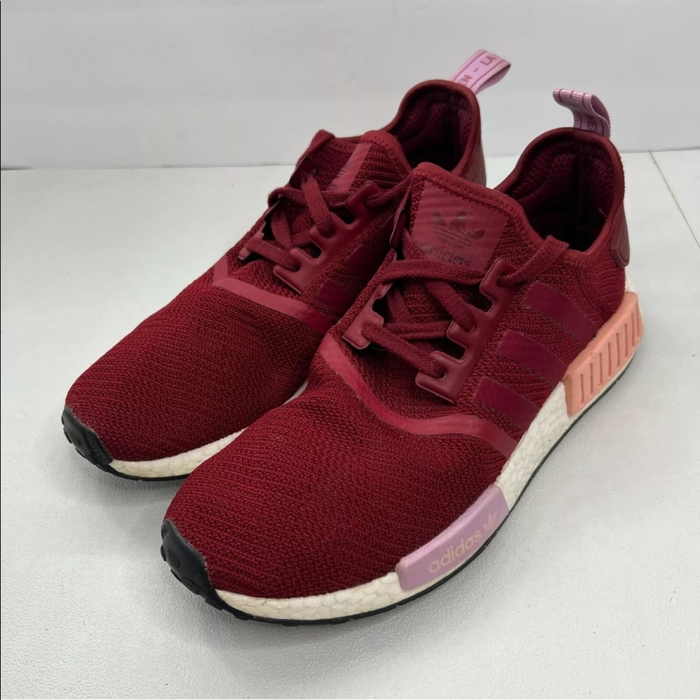Adidas Womens Collegiate Burgundy NMD R1 Boost